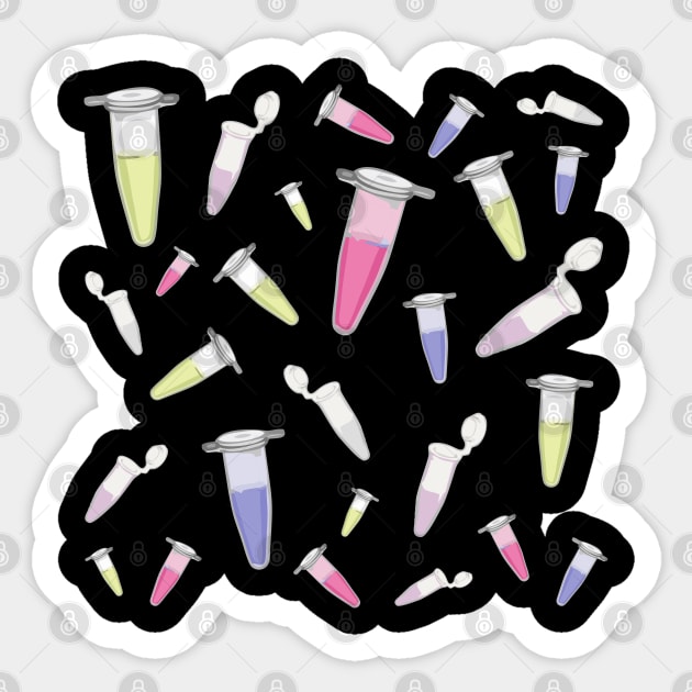 Lab collage - tubes Sticker by RosArt100